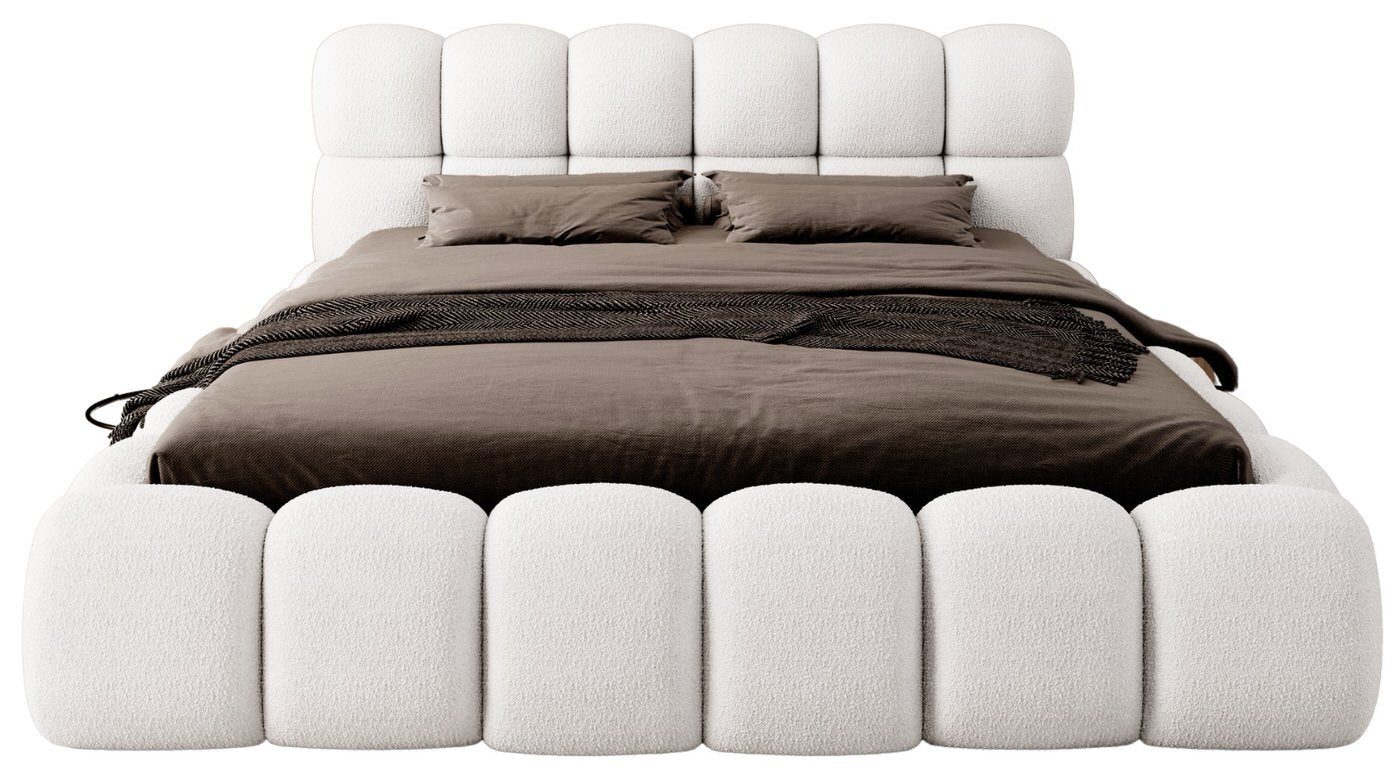 Trae Mobler Boston 160 x 200 cm Gestoffeerd Bed Naturel