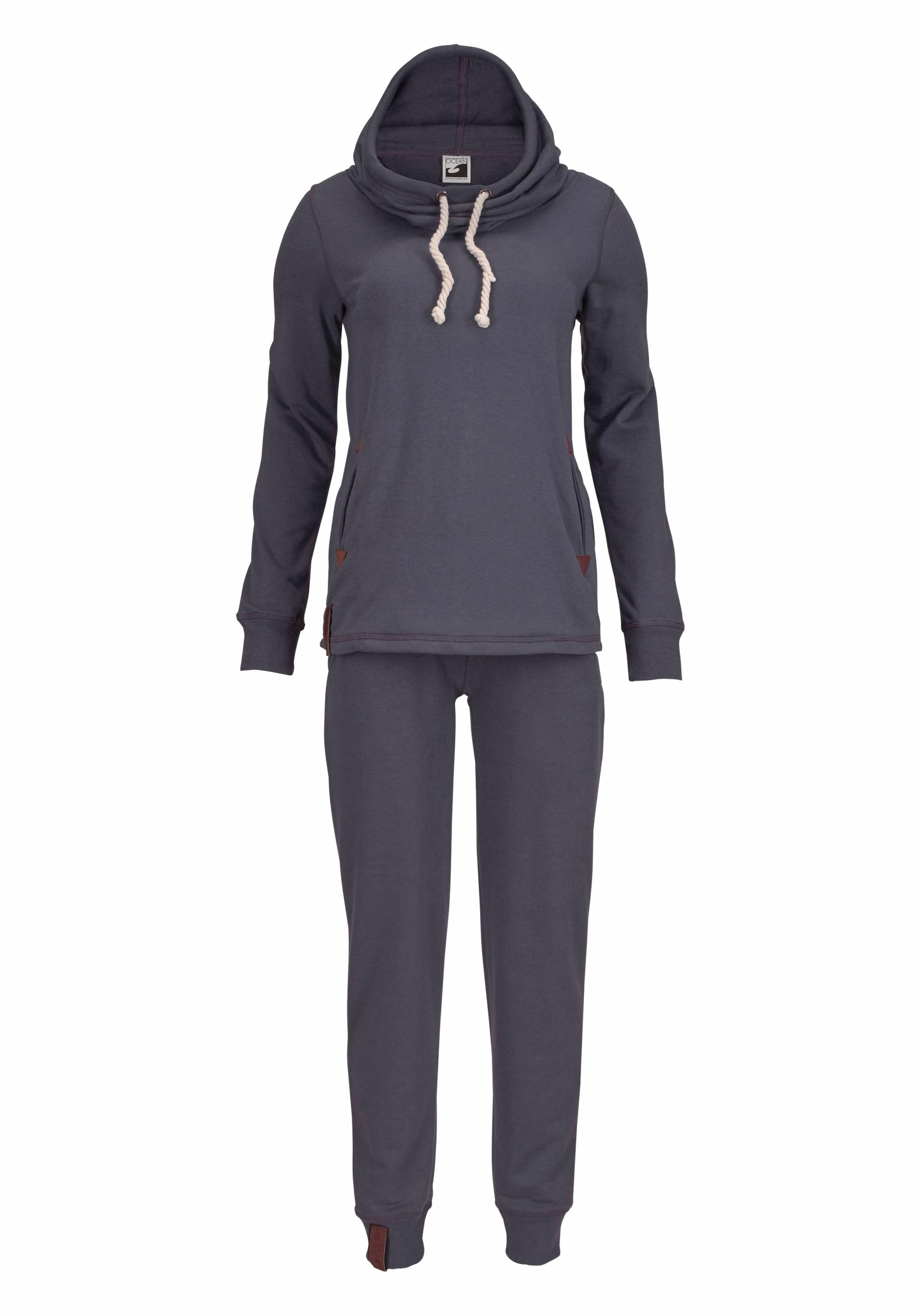 Ocean Sportswear Jogginganzug »Essentials Joggingsuit«, 2 Stk. mit Lederimitat-Details