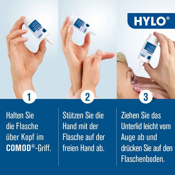 HYLO GEL Augentropfen, 2X10 ml