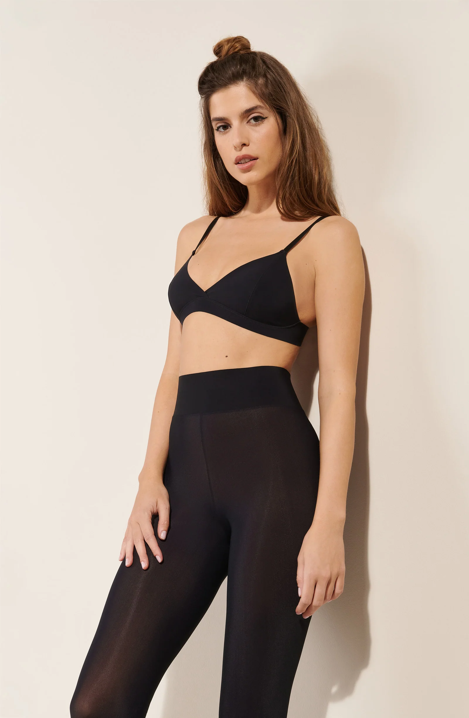 coumba Collant opaque noir couture arrière Noir