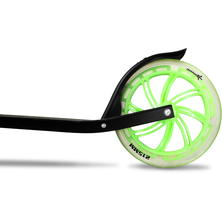 muuwmi Lights Aluminium Scooter GLOW 215 mm, mit Leuchtrollen und Glow-Effekt
