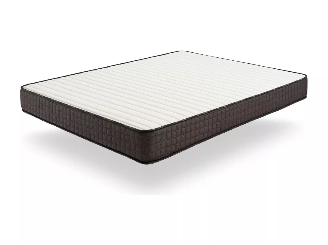 Naturalex - Matelas Titanium 140x190 cm - Mousse à mémoire de forme HR - Soutien Blue Latex - Très Épais 24 cm, 7 Zones, Antibactérien - Réversible été, hiver