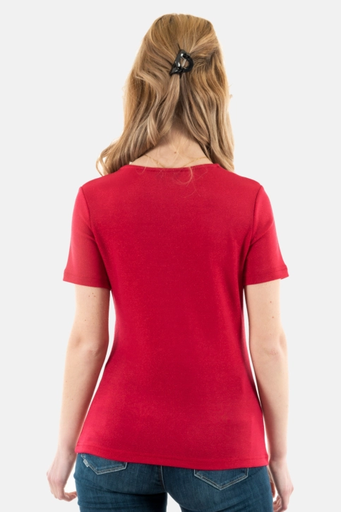 Tee shirt morgan 212-diwi rouge moyen
