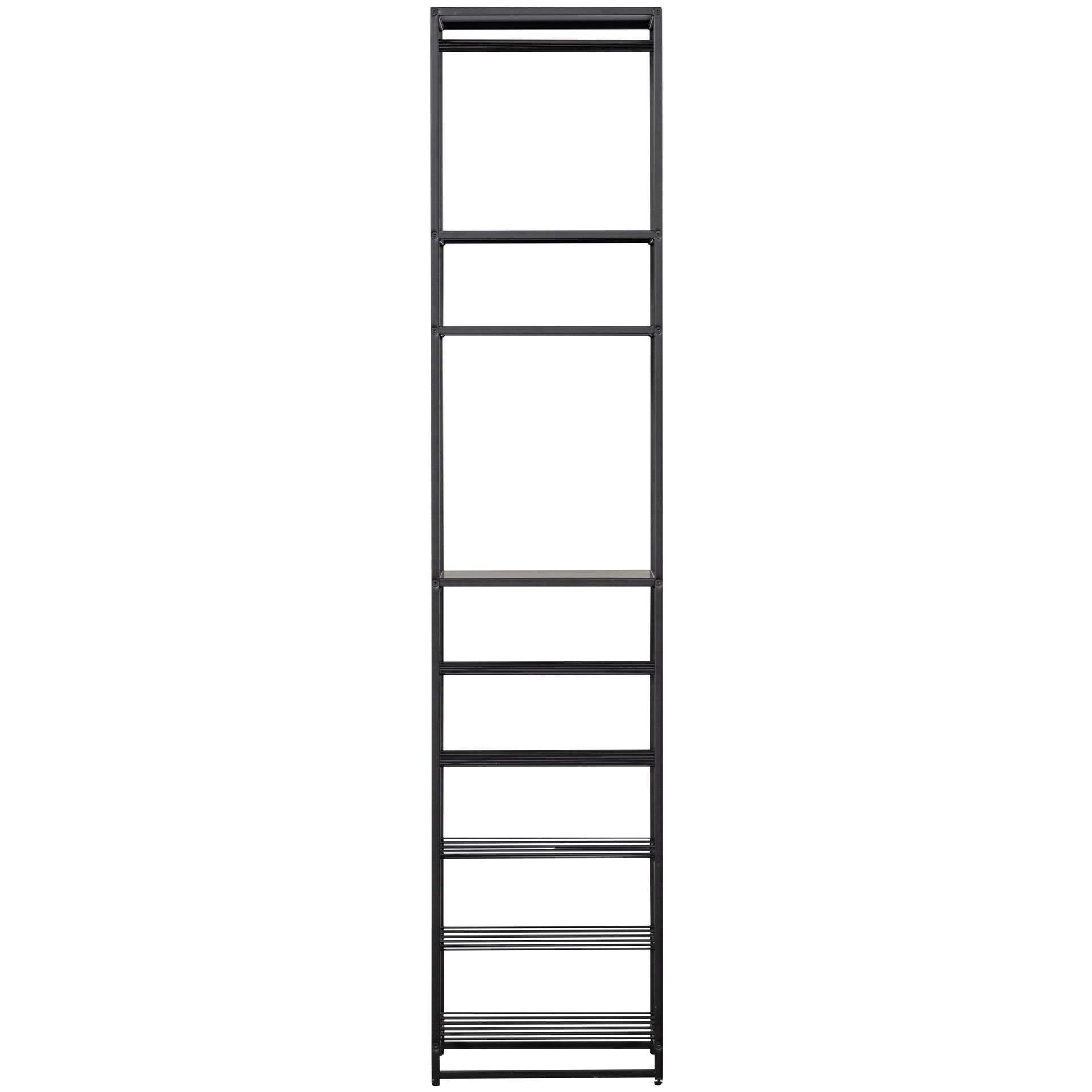 Flaschenregal REESE 45 x 185 cm schwarz