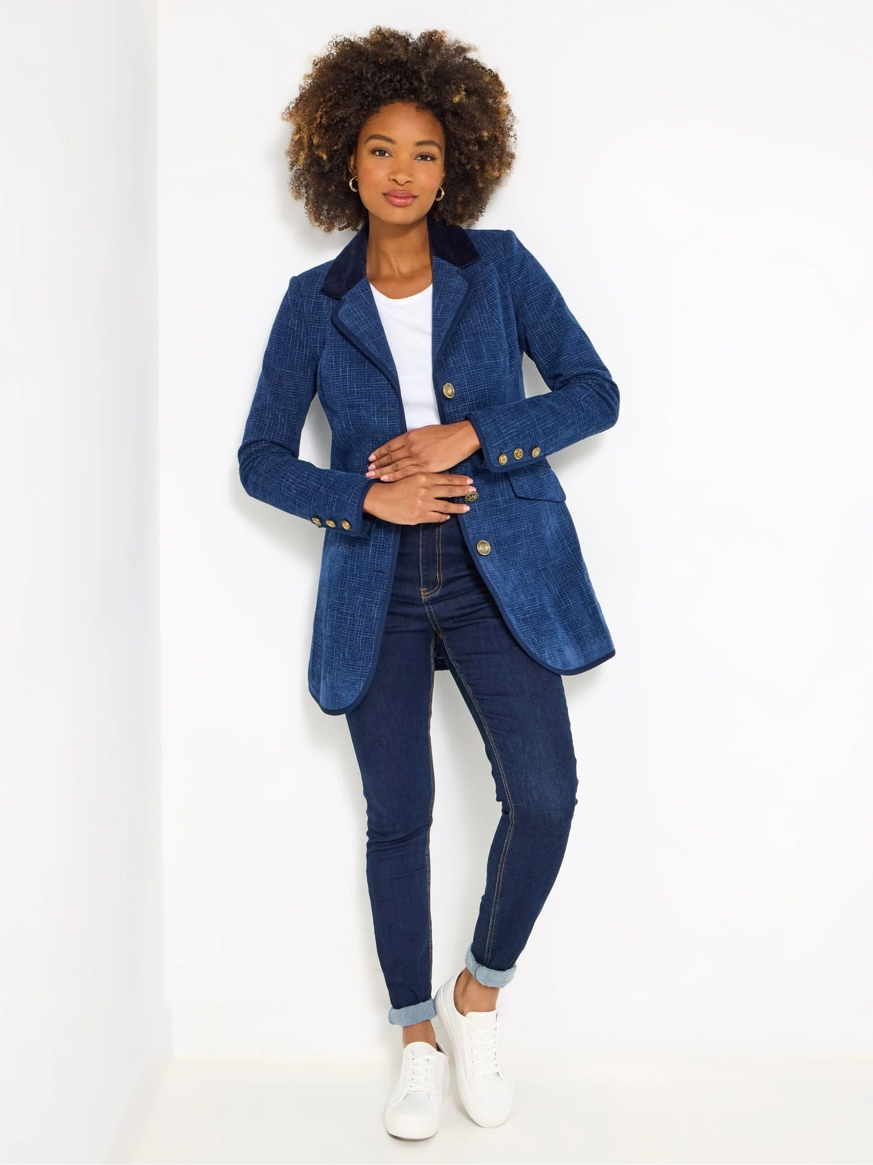 Joe Browns Navy Longline Jacket