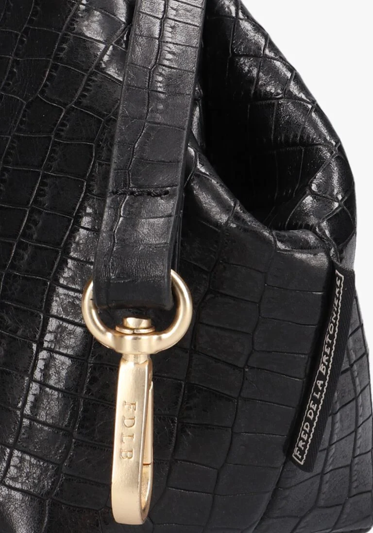 FRED DE LA BRETONIERE zwarte fred de la bretoniere schoudertas skye crossbody