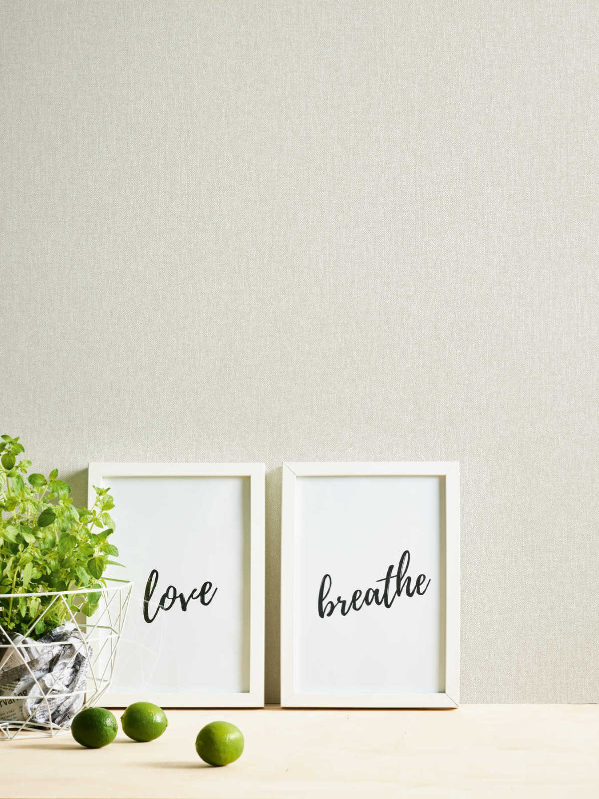 Vliestapete HYGGE - creme-beige - 10 Meter