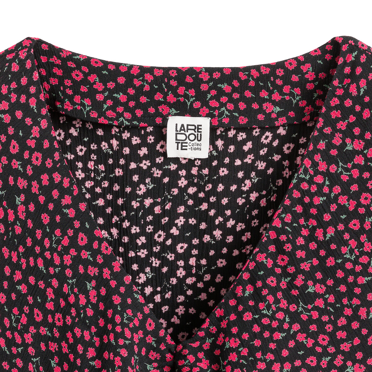 COLEÇÕES LA REDOUTE<br>Vestido com mangas compridas fluidas e estampa floral