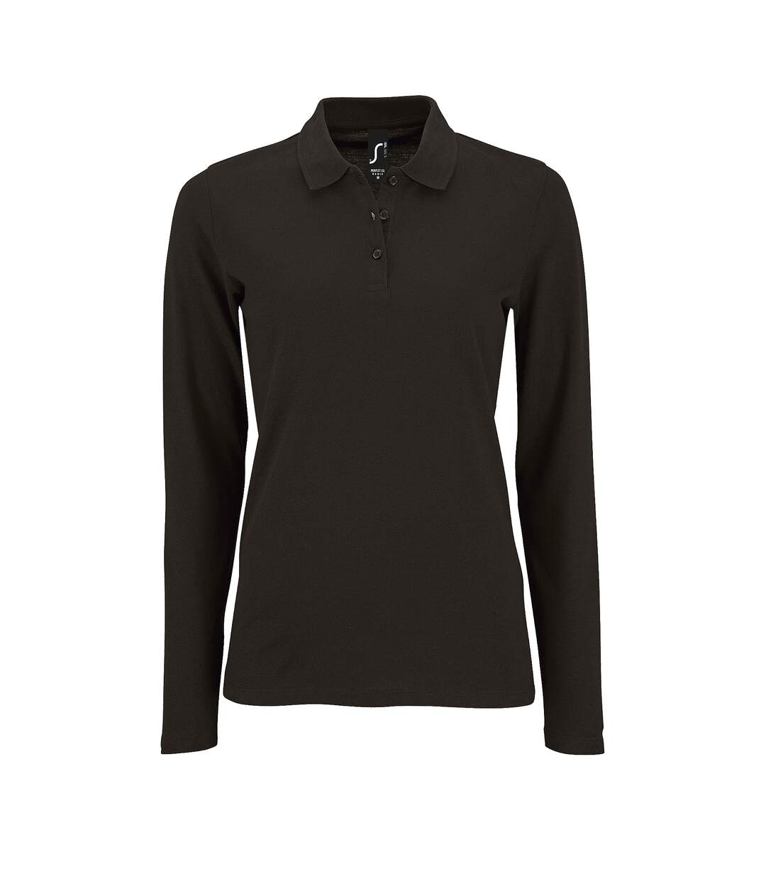 SOLS - Polo manches longues PERFECT - Femme (Noir) - UTPC2908