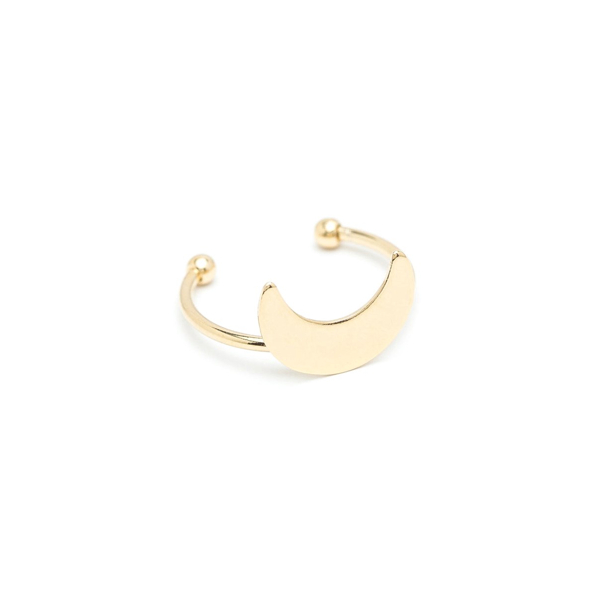 bague lune doré à l'or fin - SÉLÉNÉ