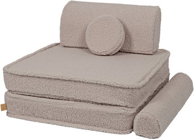 Meowbaby Play Bearly Premium  Byggbar Sofa, Lysegrå