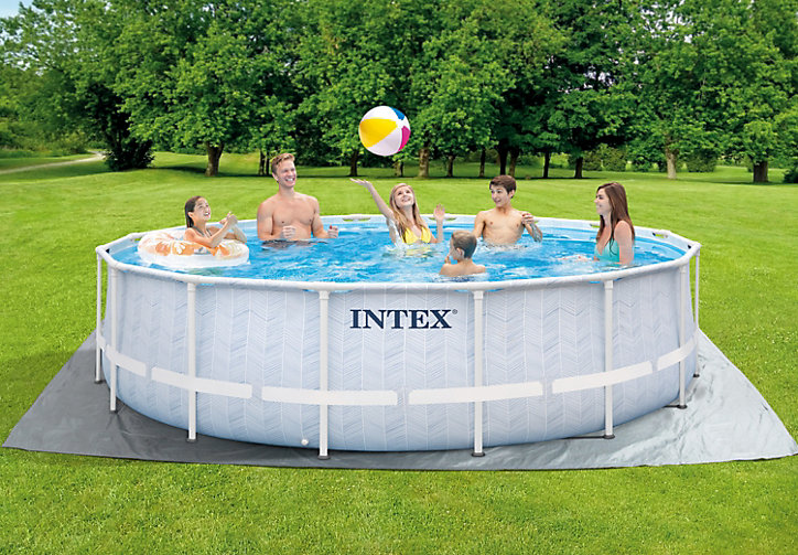 Piscine tubulaire Chevron ronde Intex 4,88 x 1,22 m