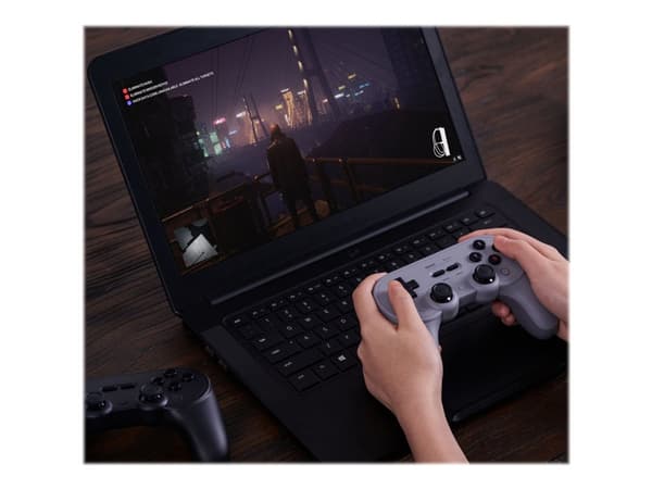 8Bitdo Pro 2 - Hall Effect Joystick - håndkonsoll - trådløs - Bluetooth - svart - for Nintendo Switch, PC, Steam, Raspberry Pi