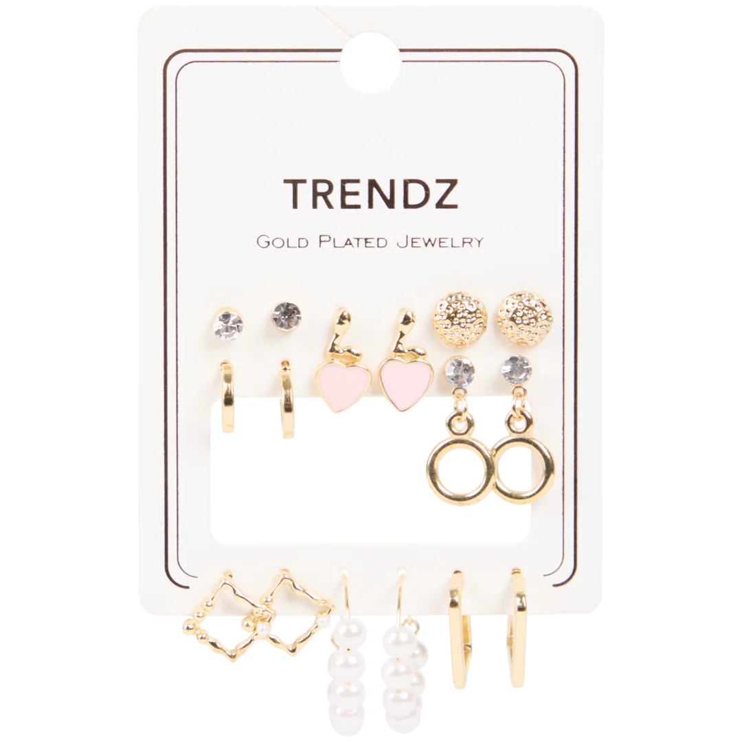 Trendz vergulde oorbellenset 9 paar | diverse varianten