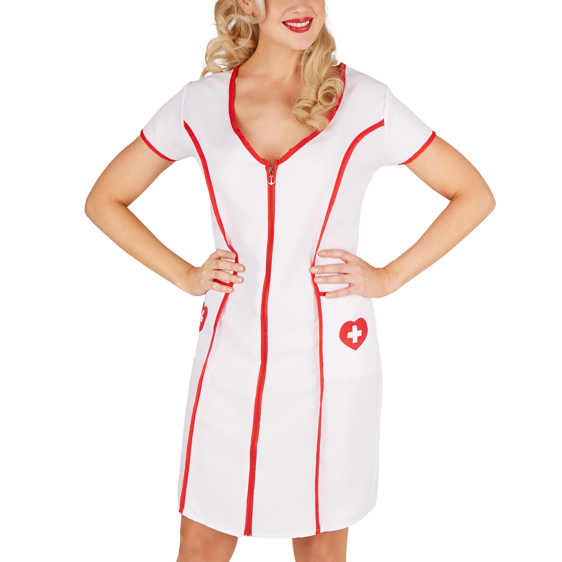 tectake® Frauenkostüm Krankenschwester