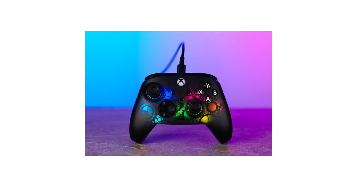 Turtle BeachAfterglow Ignite bekabelde RGB-gamingcontroller - Time Machine  (Zwart, Xbox Series X|S, Xbox One, Pc)