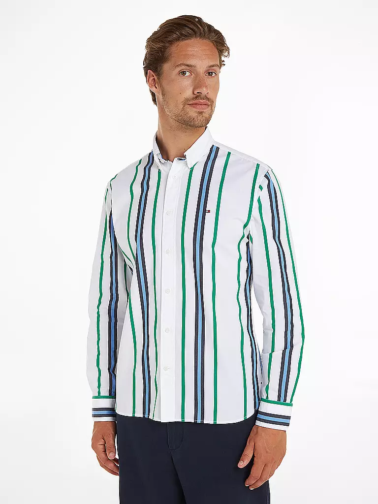 TOMMY HILFIGER Hemd Slim Fit  weiss