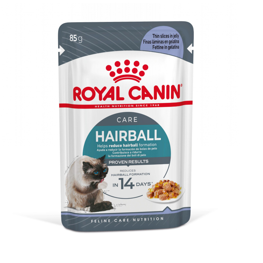 Sachê de gel Royal Canin Hairball Care para gatos