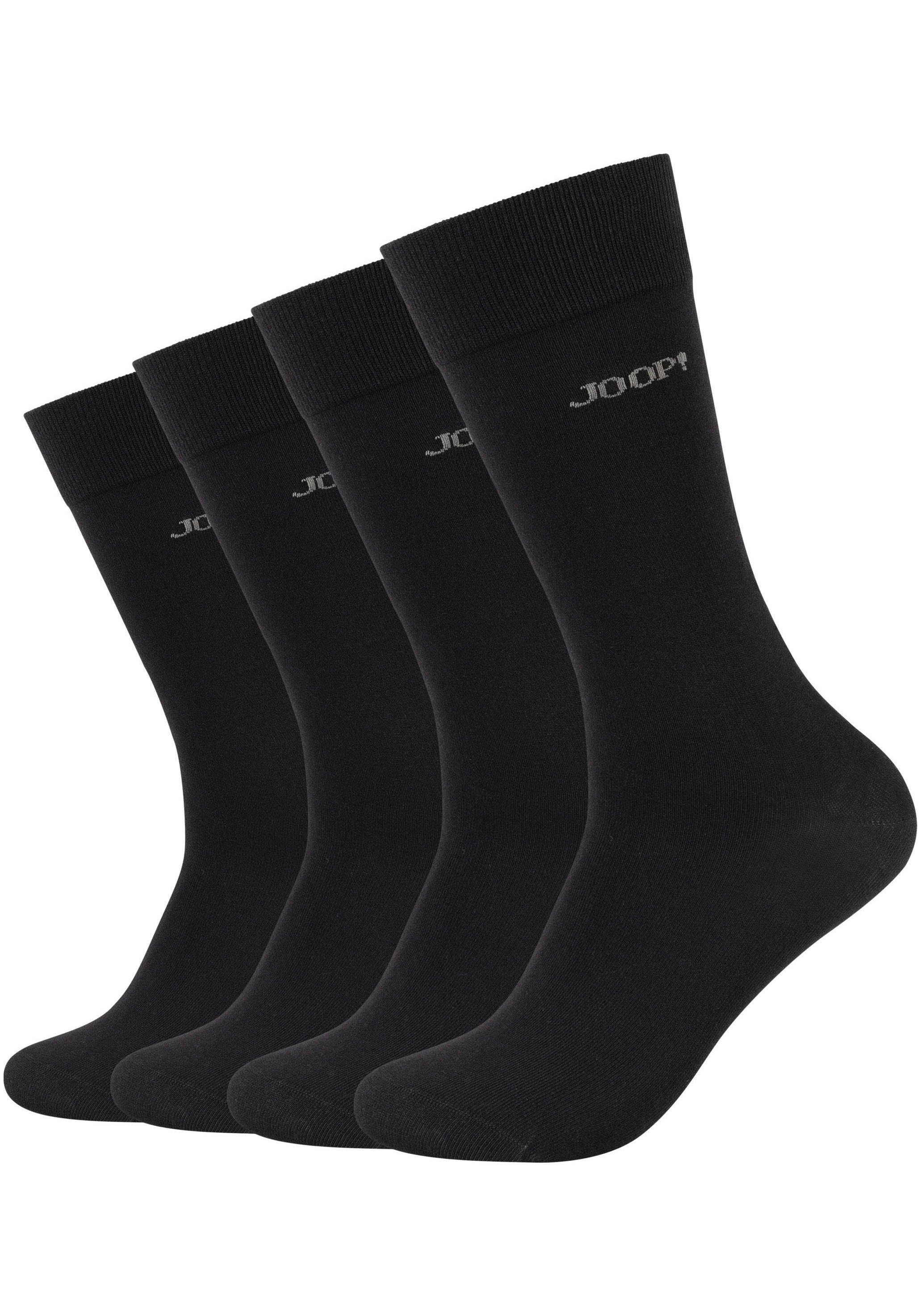 JOOP! Socken »premium essentials« 4 Paar,  Premium Essentials, verstärkte Ferse, haltbare Spitze