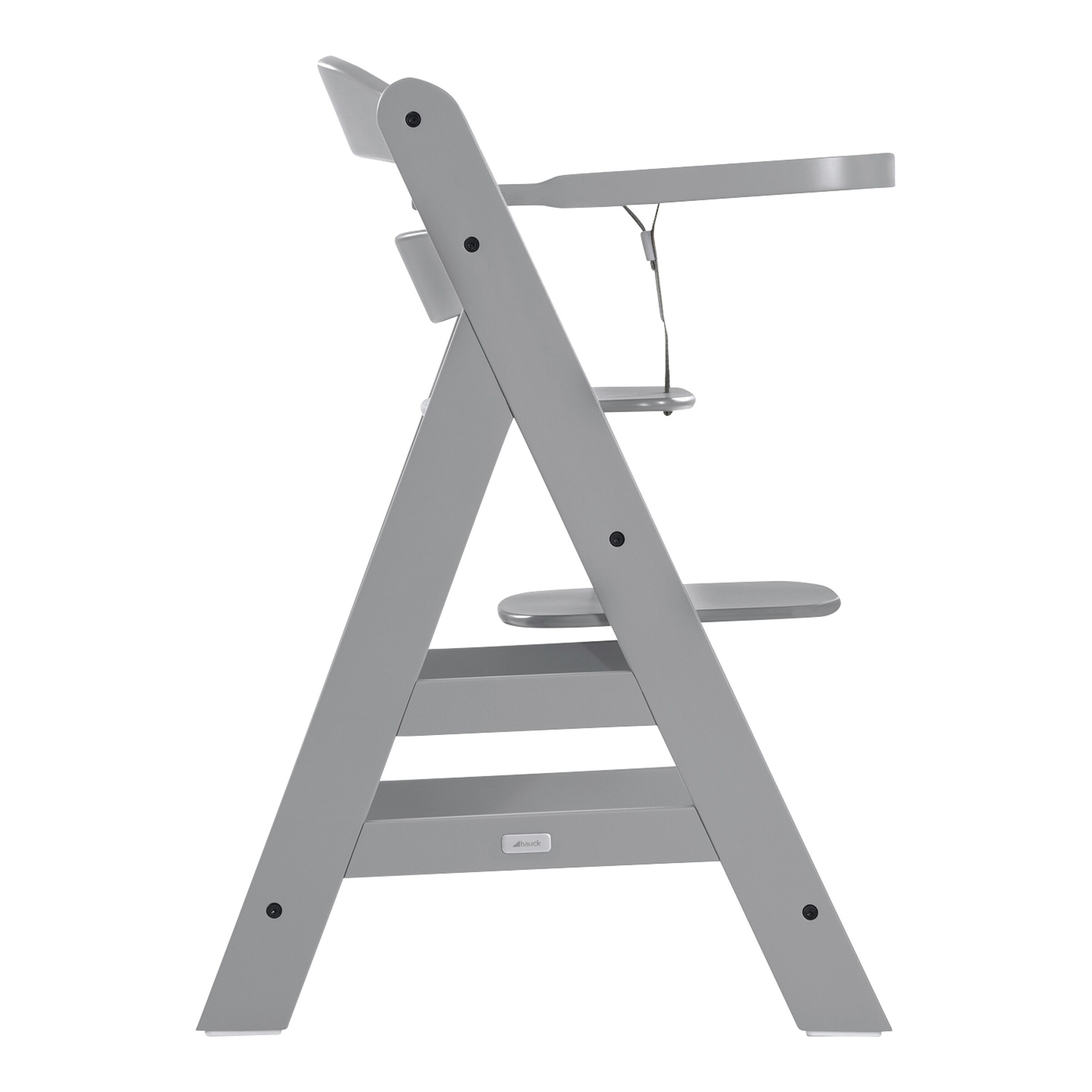 Hauck Hochstuhltisch Alpha Wooden Tray Grey