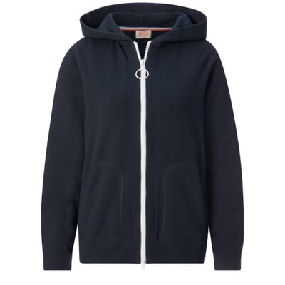 Damen-Frottee-Kapuzenjacke, Blau