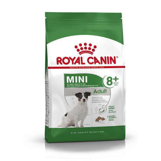 Croquettes chien de petite taille de +8ans Mini Adult 8+ 8kg