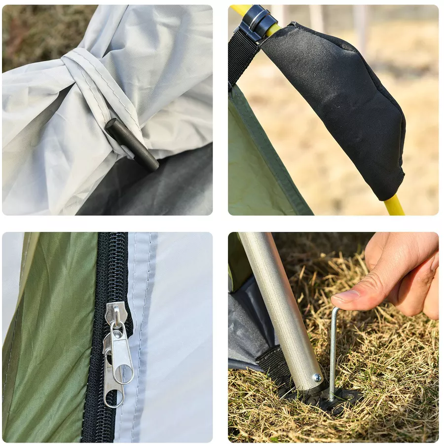 Outsunny Campingzelt mit Haken grün