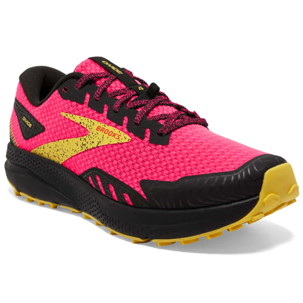 Chaussure trail BROOKS DIVIDE 4 W DIVA PINK/BLACK/LEMON CHROME