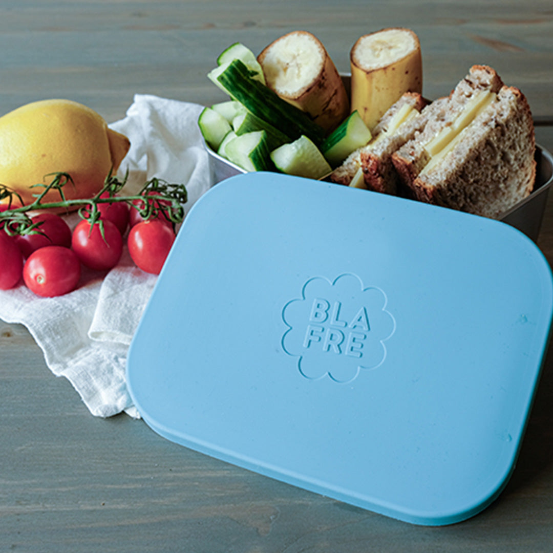 blafre rvs lunchbox - blauw