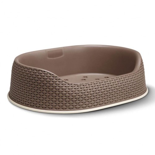 Cesta marrom para cachorro