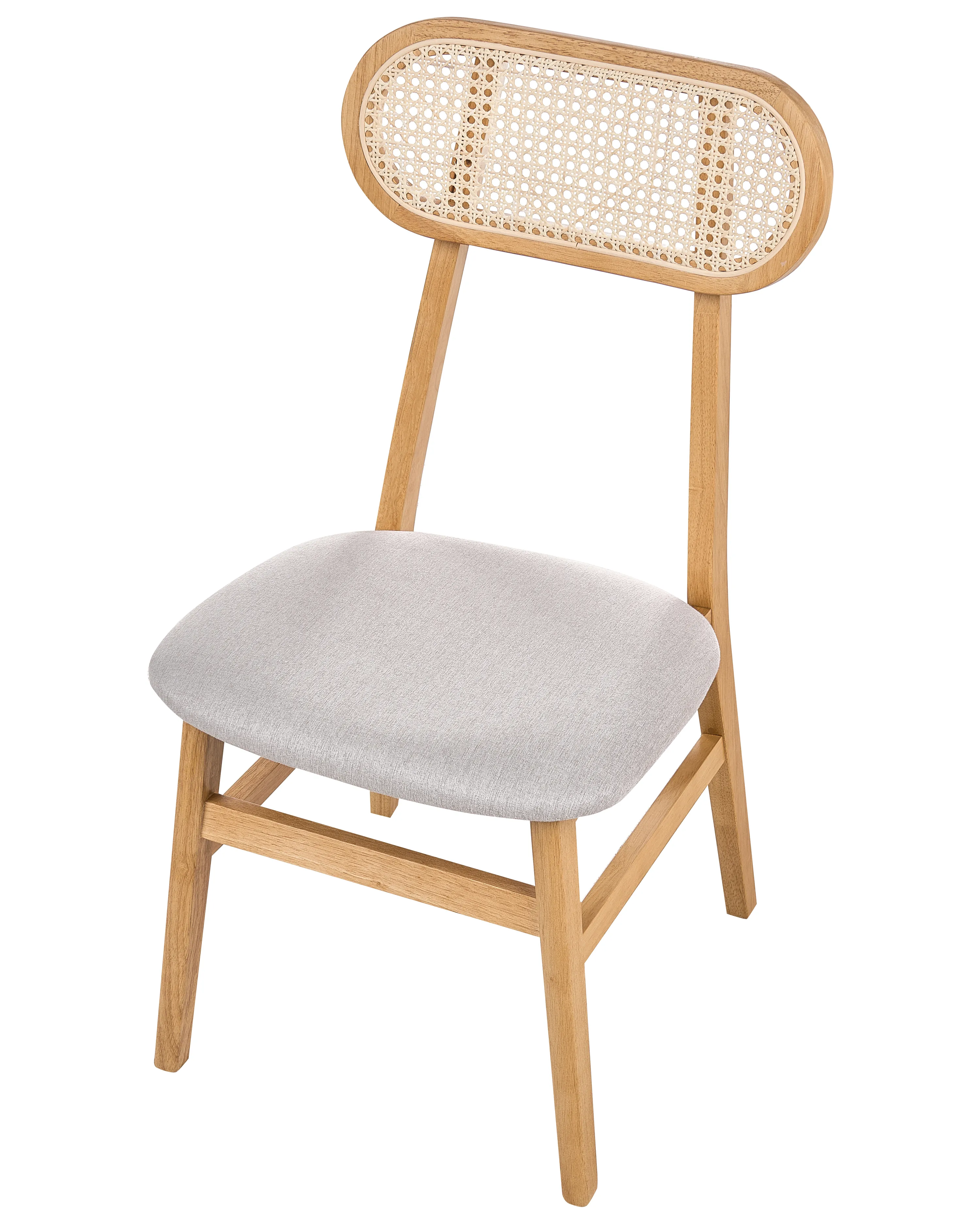 Set van 2 eetkamerstoelen FALLON Lichtbruin