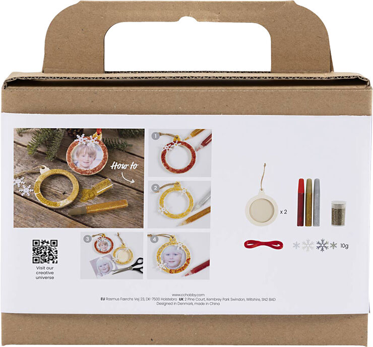 Creativ Company Mini DIY Kit Julepynt, Rammer