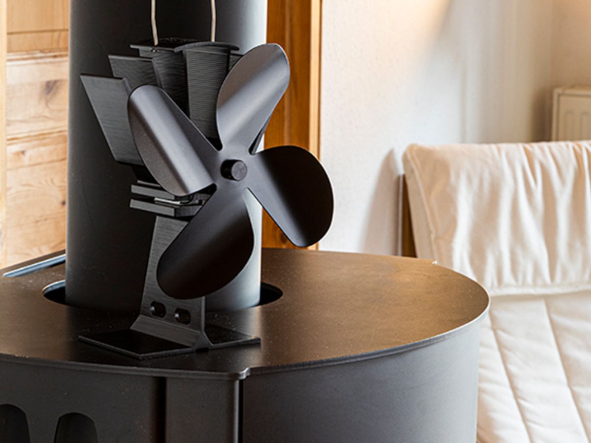HI kachel ventilator - Black