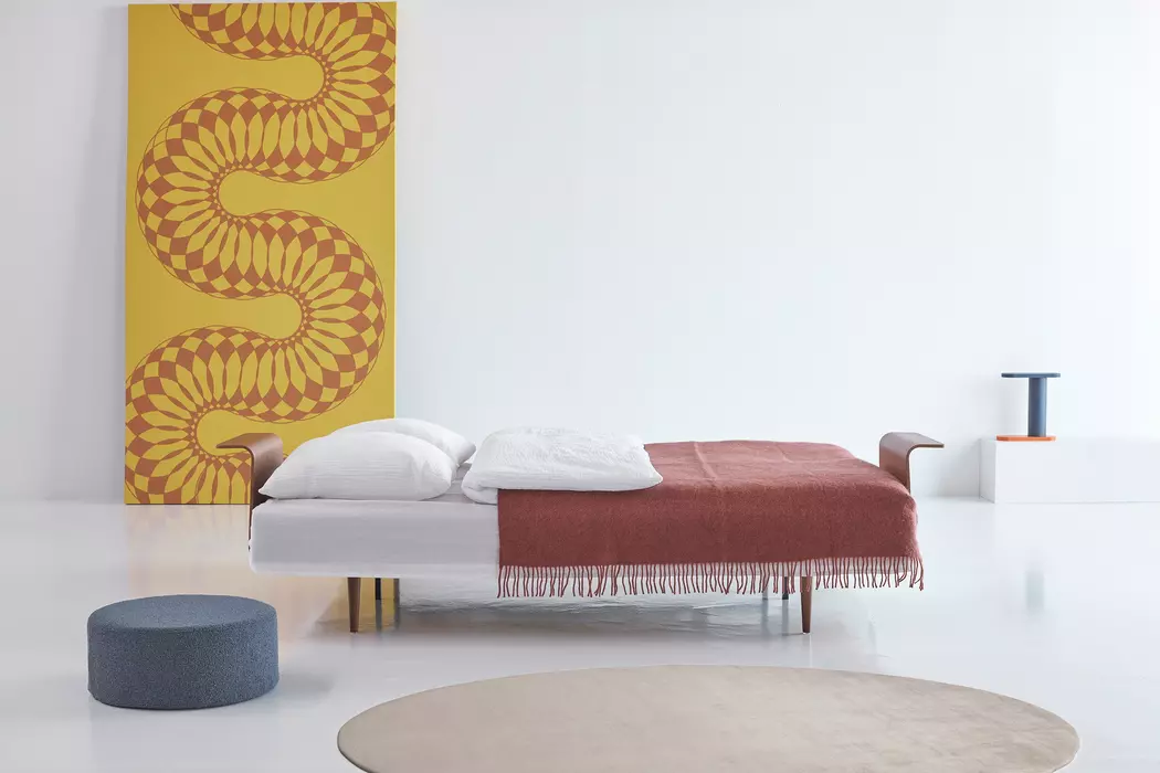 Schlafsofa mit Armlehnen Recast Plus dunkel