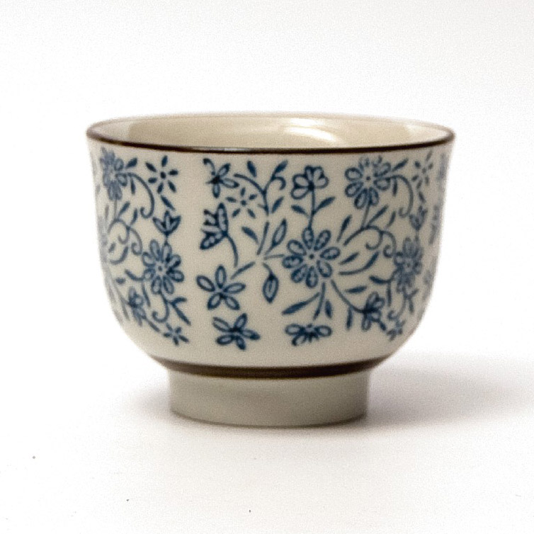 Teeservice 'Nan Ling', 4 Tassen, Teekanne, blau-weiß zu 19,80