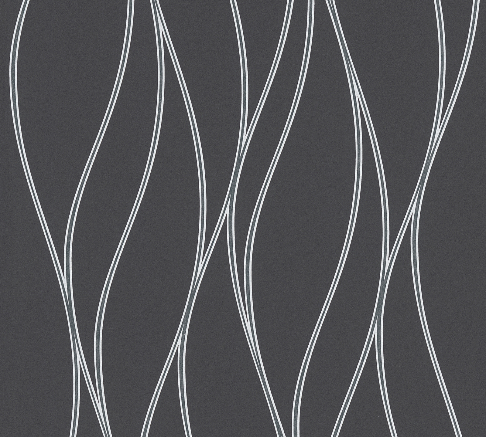 Vliestapete TRENDWALL - schwarz-silber - 10 Meter