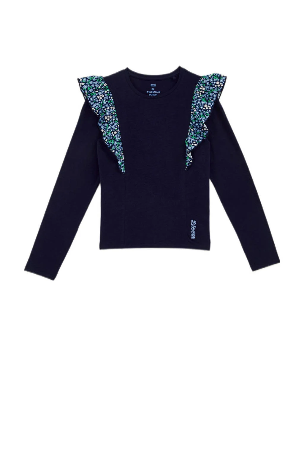 WE Fashion longsleeve donkerblauw
