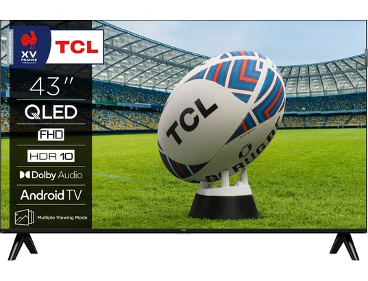 TCL - TV QLED Full HD 108 cm 43S59K FHD QLED avec HDR et Android TV