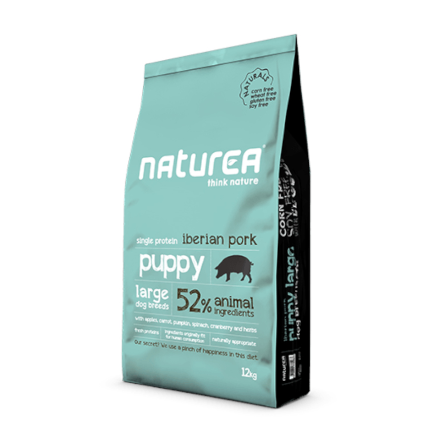 Ração Naturea Think Nature para Filhotes de Raças Grandes com Carne de Porco