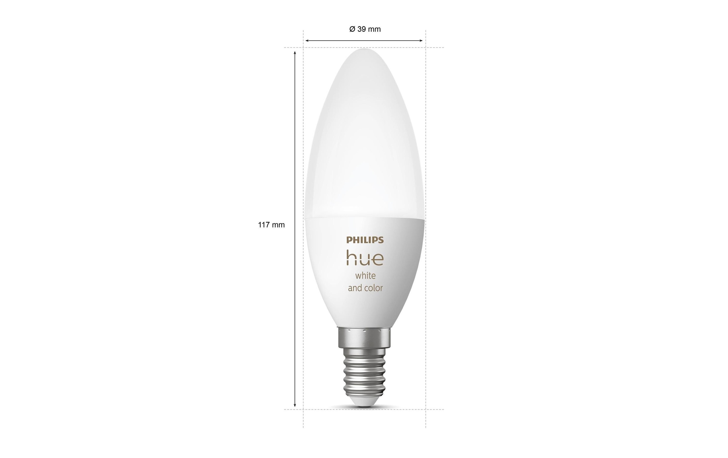 Philips Hue Spezialleuchtmittel »White & Color« E14 Farbwechsler | Kaltweiss | Neutralweiss | Tageslichtweiss | Warmweiss