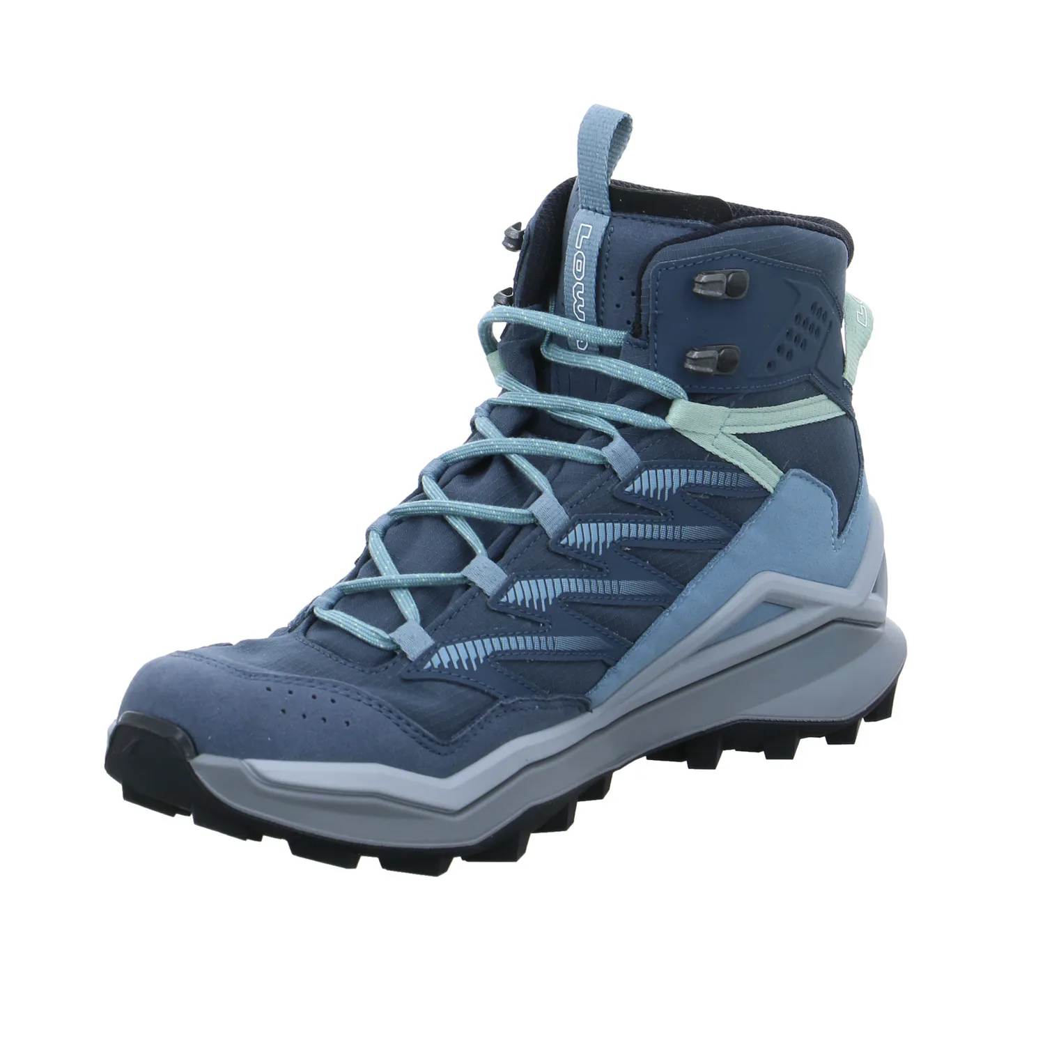 LOWA Wander- Bergschuh Damen Blau Lederimitat  Gore-Tex