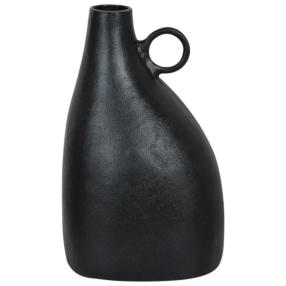 NARBADA - Decoratieve vaas - Zwart - Aluminium