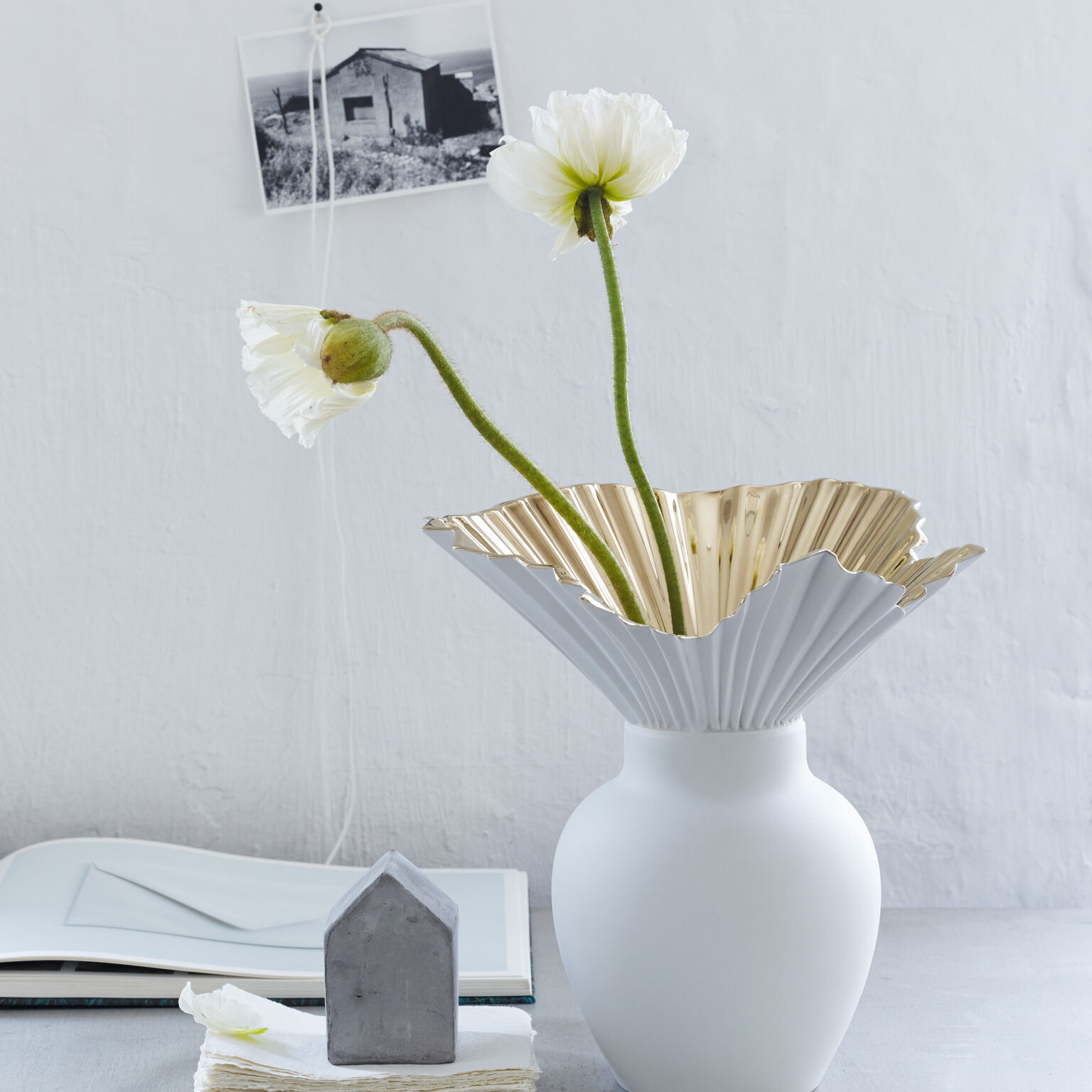 Falda Gold titanisiert Vase 27 cm
