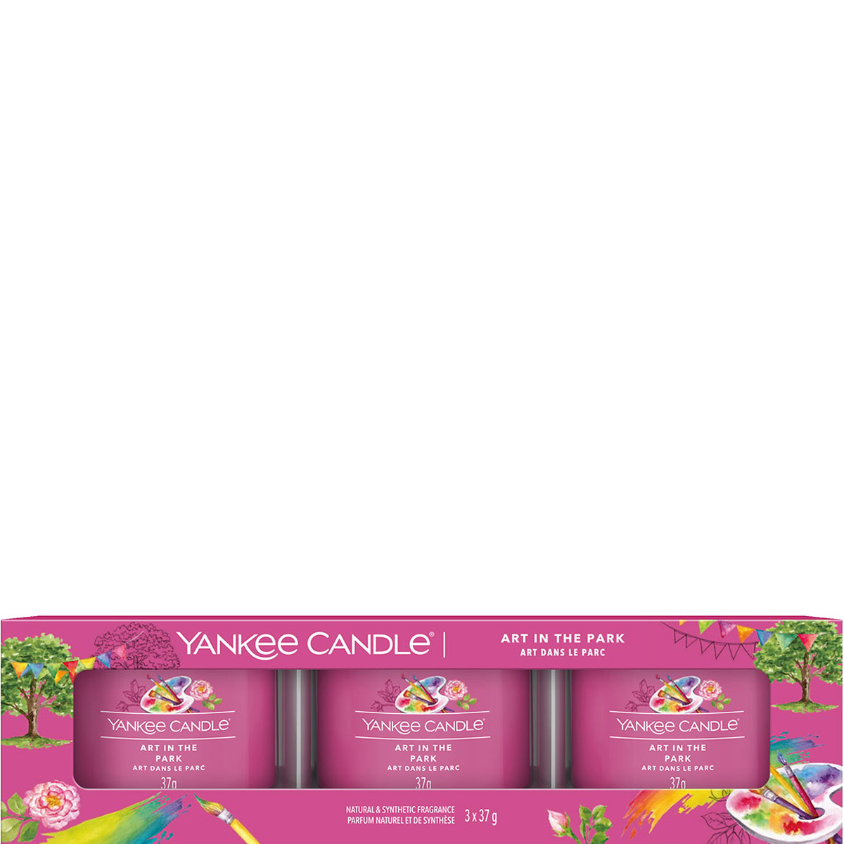 Coffret bougies votives - Art dans le parc - 3 x 37 g
