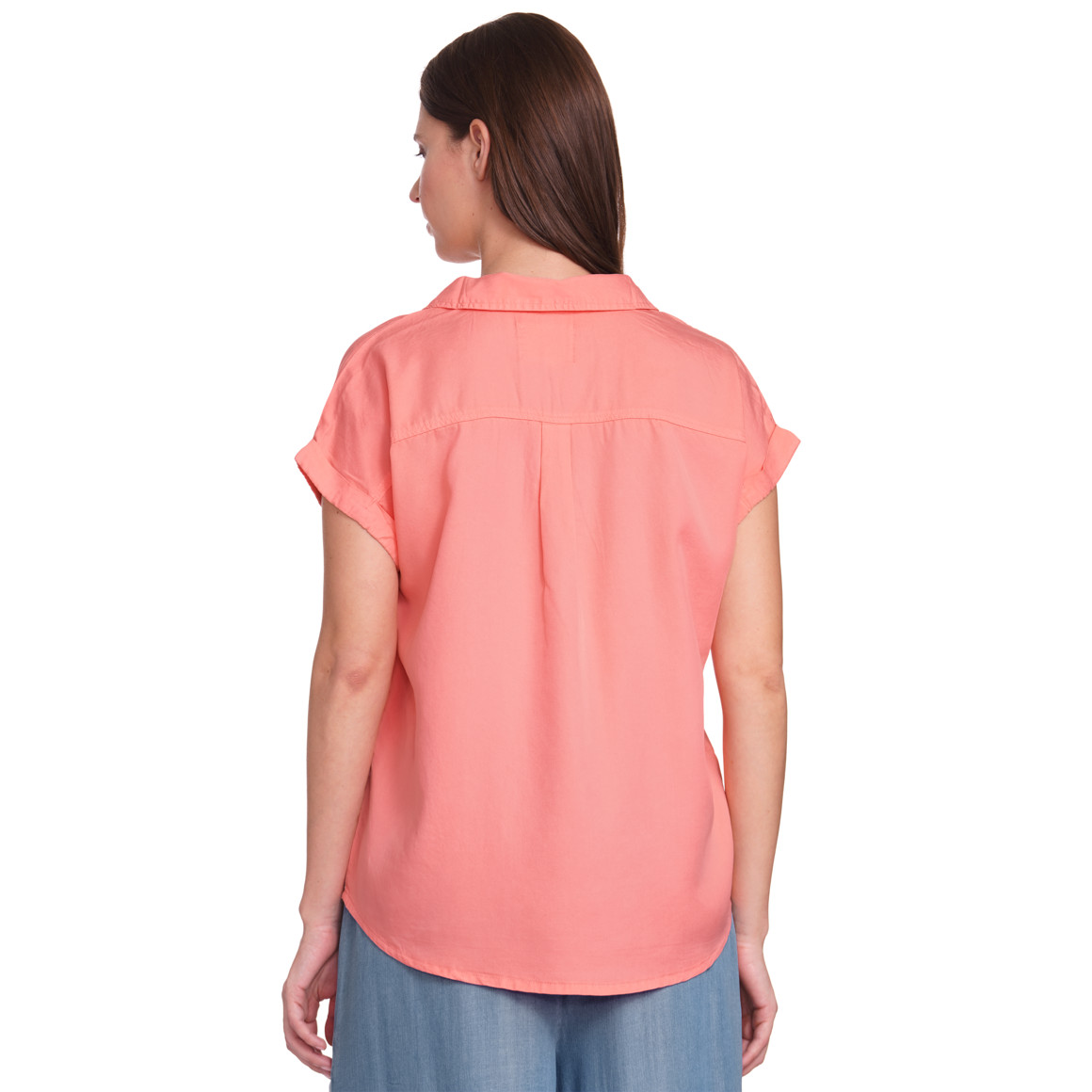 Gina Benotti Damen Bluse mit Brusttasche pink