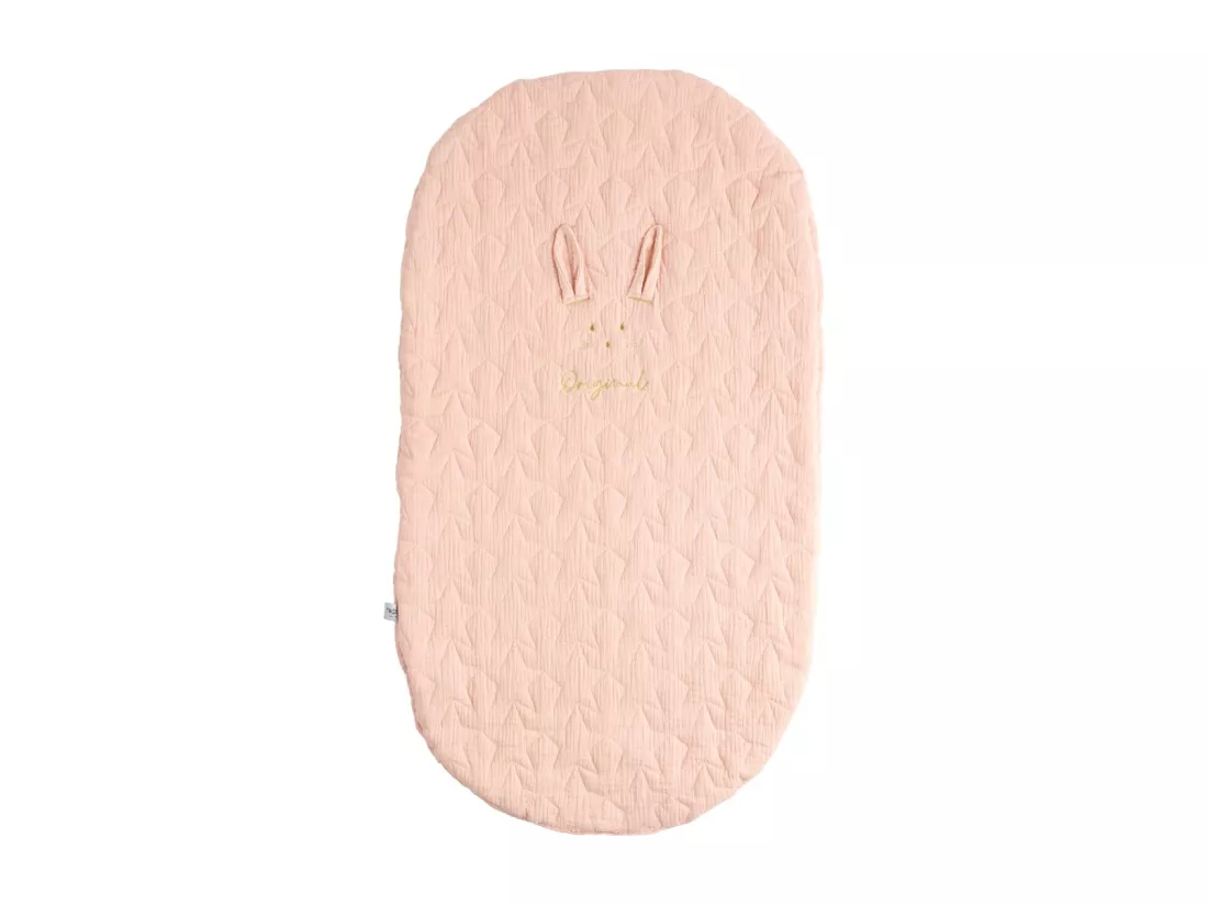 Couvre lit ovale pour berceau en coton