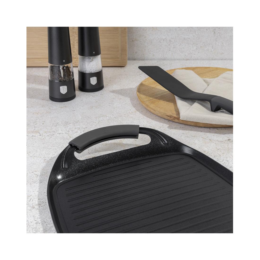 Berlinger Haus Grillplatte 47cm matt Anthracite Collection