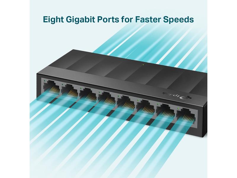 TP-Link Switch LS1008G 8 Port 8-Port Desktop Switch (10/100/1000Mbps)