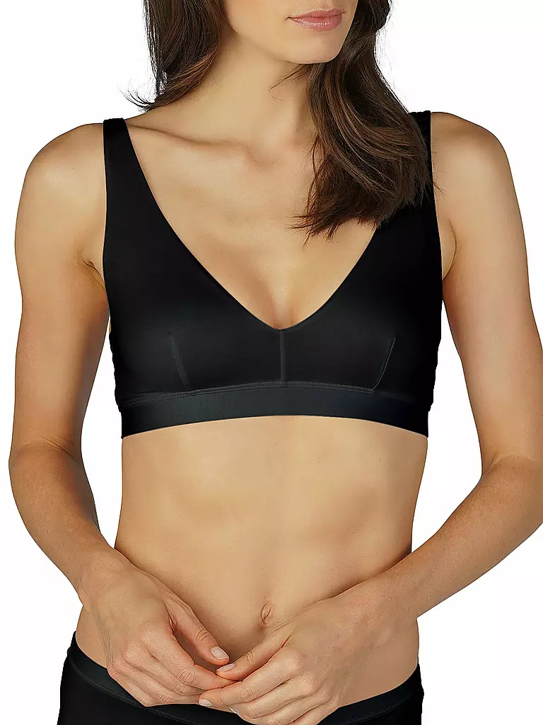 MEY Triangel BH ohne Bügel MOOD schwarz schwarz