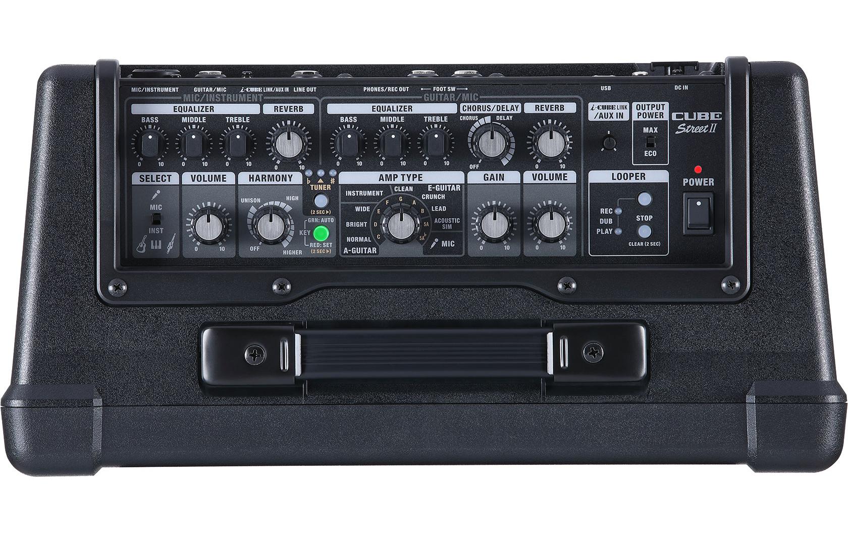 Combo CUBE Street II Schwarz<br>Batteriebetriebener Stereoverstärker, speziell für den Ausseneinsatz entwickelt